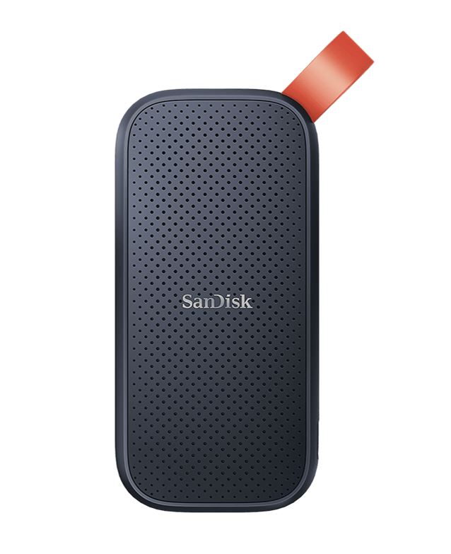 SanDisk, Portable, SSD, SDSSDE30, 480GB, USB, 3.2, Gen, 2, Type, C, to, A, cable, Read, speed, up, to, 520MB/s, 2m, drop, protection, 3-year, w, 
