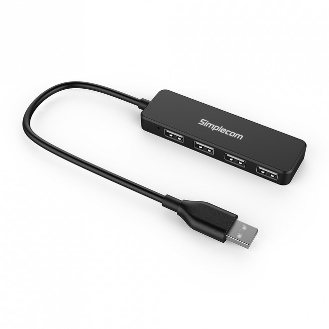 Adapters/Simplecom: Simplecom, CH241, Hi-Speed, 4, Port, Ultra, Compact, USB, 2.0, Hub, 