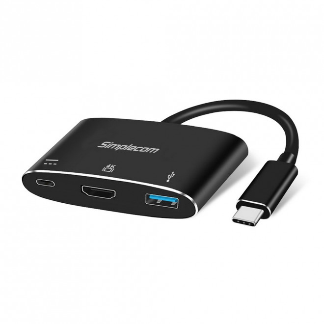 Simplecom, DA310, USB, 3.1, Type, C, to, HDMI, USB, 3.0, Adapter, with, PD, Charging, (Support, DP, Alt, Mode, and, Nintendo, Switch), 