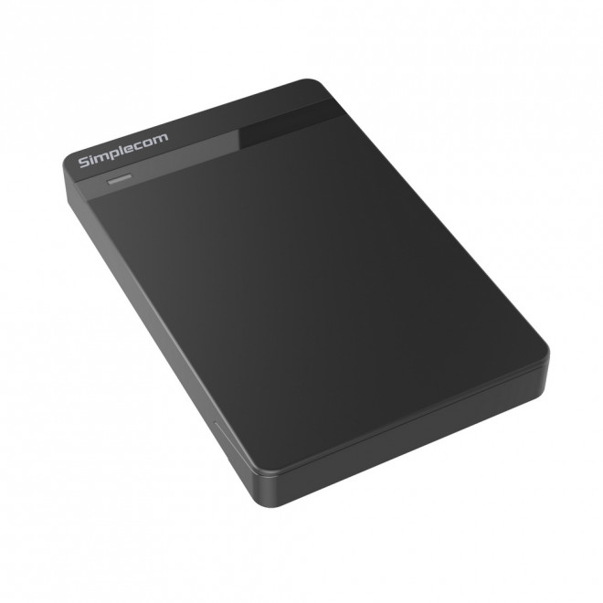 Simplecom, SE203, Tool, Free, 2.5, SATA, HDD, SSD, to, USB, 3.0, Hard, Drive, Enclosure, -, Black, Enclosure, 