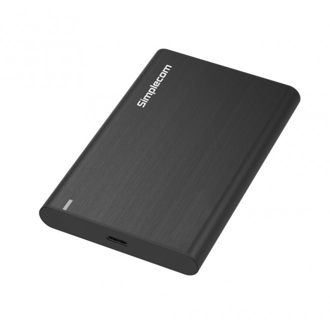 Simplecom, SE221, Aluminium, 2.5, SATA, HDD/SSD, to, USB, 3.1, Enclosure, Black, 