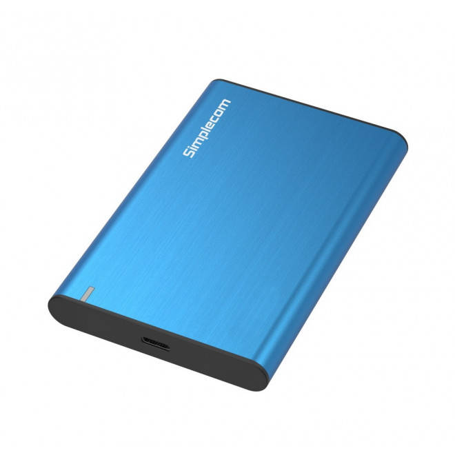 Simplecom, SE221, Aluminium, 2.5, SATA, HDD/SSD, to, USB, 3.1, Enclosure, Blue, 