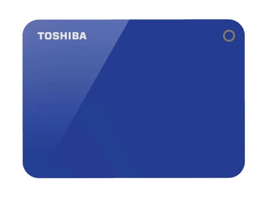 Toshiba, 4TB, CANVIOÂ®, ADVANCE, PORTABLE, HARD, DRIVE, STORAGE, BLUE., 3, Years, Warranty., (HDTC940AK3CA), 