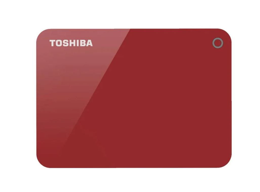Toshiba, 4TB, CANVIOÂ®, ADVANCE, PORTABLE, HARD, DRIVE, STORAGE, RED., 3, Years, Warranty., (HDTC940AK3CA), 