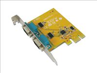 Sunix, SER6437A, PCIE, 2-Port, Serial, RS-232, Card, Low, Profile, -, Add-on, Card, -, Compatible, with, PCI, Express, x1, x2, x4, x8, and, 