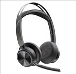 Plantronics/Poly, Voyager, Focus, 2, UC, Standard, USB-A, No, Stand, up, to, 19, hours, Active, Noise, Canceling, Acoustic, Fence, 