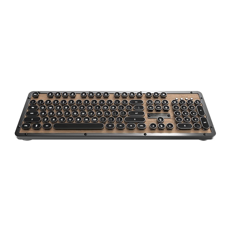 Azio, Retro, Keyboard, Br/Grey, 