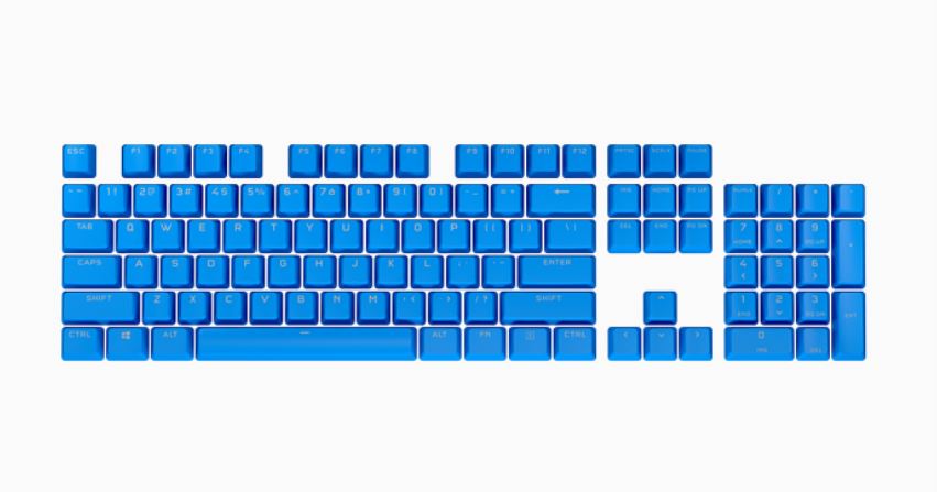 Keyboards and Mice/Corsair: Corsair, PBT, Double-shot, Pro, Keycaps, -, Elgato, Blue, -, Keyboard, 