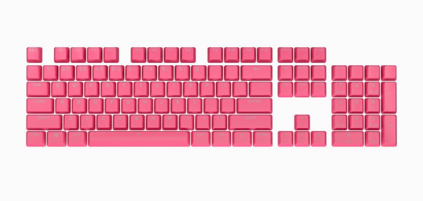 Keyboards and Mice/Corsair: Corsair, PBT, Double-shot, Pro, Keycaps, -Rogue, Pink, Keyboard, 