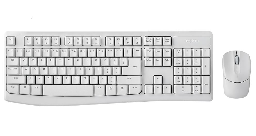 Keyboards and Mice/Rapoo: RAPOO, X1800Pro, Wireless, Mouse, &, Keyboard, Combo, -, 2.4G, 10M, Range, Optical, Long, Battery, Spill-Resistant, Design, 1000, DPI, 
