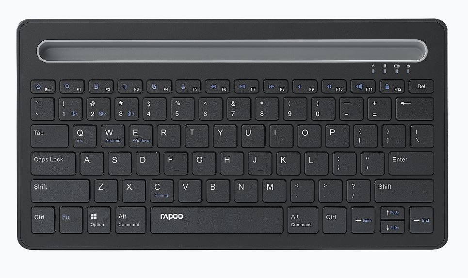 Keyboards and Mice/Rapoo: RAPOO, XK100, Bluetooth, Wireless, Keyboard, -, Switch, Between, Multiple, Devices, Computer, Tablet, and, Smart, Phone, -, For, Window, 