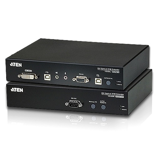 KVM Switches/Aten: Aten, USB, DVI, Optical, KVM, Extender, extends, 1920, x, 1200, @, 600m, 