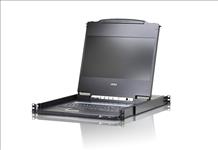Aten, Rackmount, Single, Rail, LCD, Console, VGA, HDMI, DVI, &, VGA, w/, 17.3, LCD, Display, 1x, Custom, KVM, Cable, Included, 1920x1080@, 