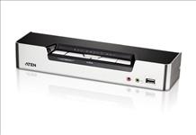 Aten, Desktop, KVMP, Switch, 4, Port, Single, Display, HDMI, w/, Dolby, HD, audio, 4x, Custom, KVM, Cables, Included, 2x, USB, Port, Selec, 