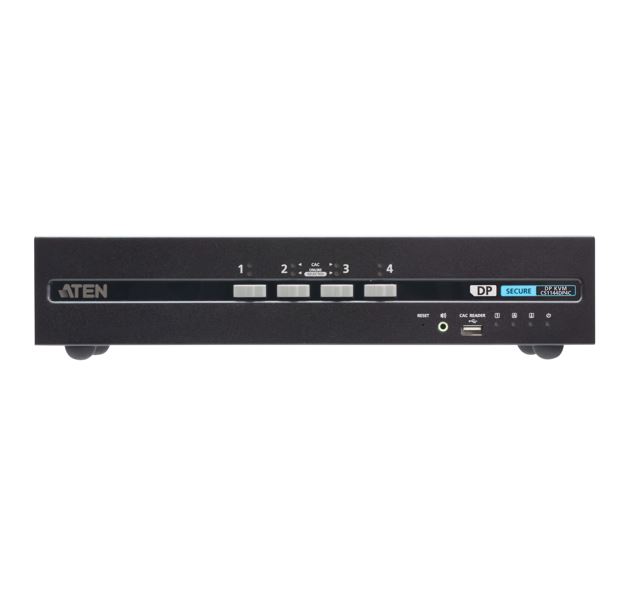 Aten, 4-Port, USB, DisplayPort, Dual, Display, Secure, KVM, Switch, with, CAC, (PSD, PP, v4.0, Compliant), 