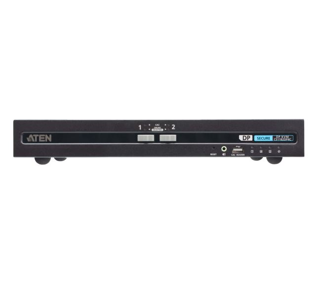 KVM Switches/Aten: Aten, 2-Port, USB, DisplayPort, Secure, KVM, Switch, with, CAC, (PSD, PP, v4.0, Compliant), 