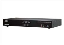 Aten, Desktop, KVMP, Switch, 2, Port, Dual, Display, 4k, HDMI, w/, audio, Cables, Included, 2x, USB, Port, Selection, Via, Front, Panel, 