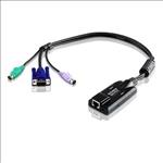 Aten, KVM, Cable, Adapter, with, RJ45, to, VGA, &, PS/2, for, KH, KL, KM, and, KN, series, 