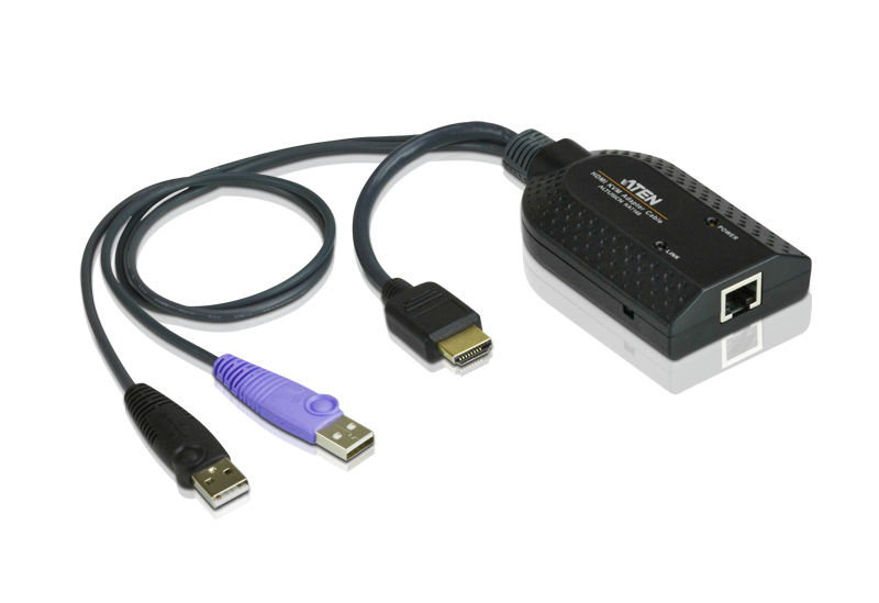 KVM Switches/Aten: Aten, HDMI, USB, KVM, Adapter, Cable, with, Virtual, Media, &, Smart, Card, Reader, Support, for, KN/KM/KH, series, 