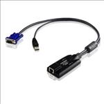 Aten, KVM, Cable, Adapter, with, RJ45, to, VGA, &, USB, Supports, Virtual, Media, 