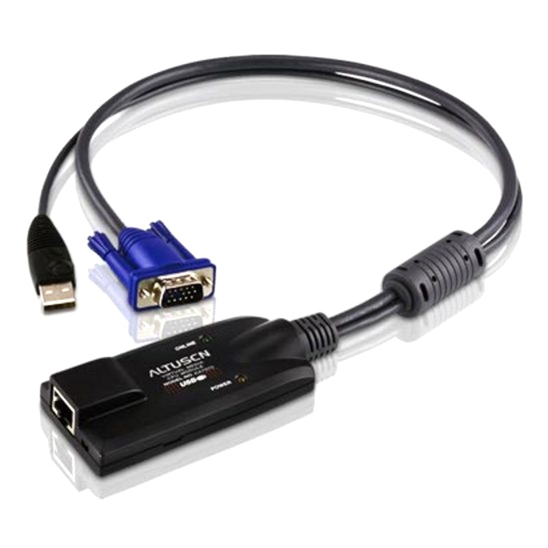 Aten, KVM, Cable, Adapter, with, RJ45, to, VGA, &, USB, to, suit, KH15xxA, KH25xxA, KL15xxA, series, 