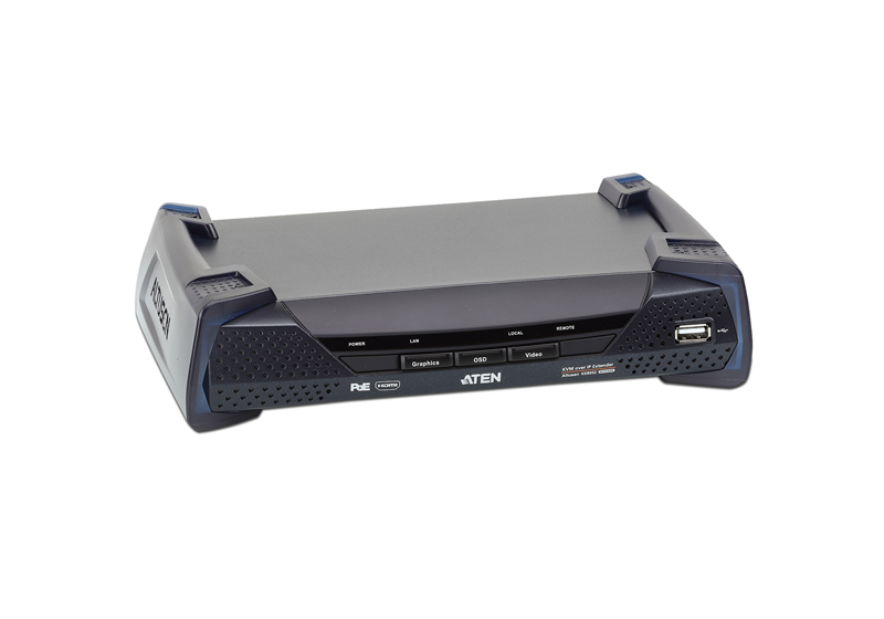 Aten, 4K, HDMI, Single, Display, KVM, over, IP, Receiver, with, Power, over, Ethernet, power, adapter, not, included, 