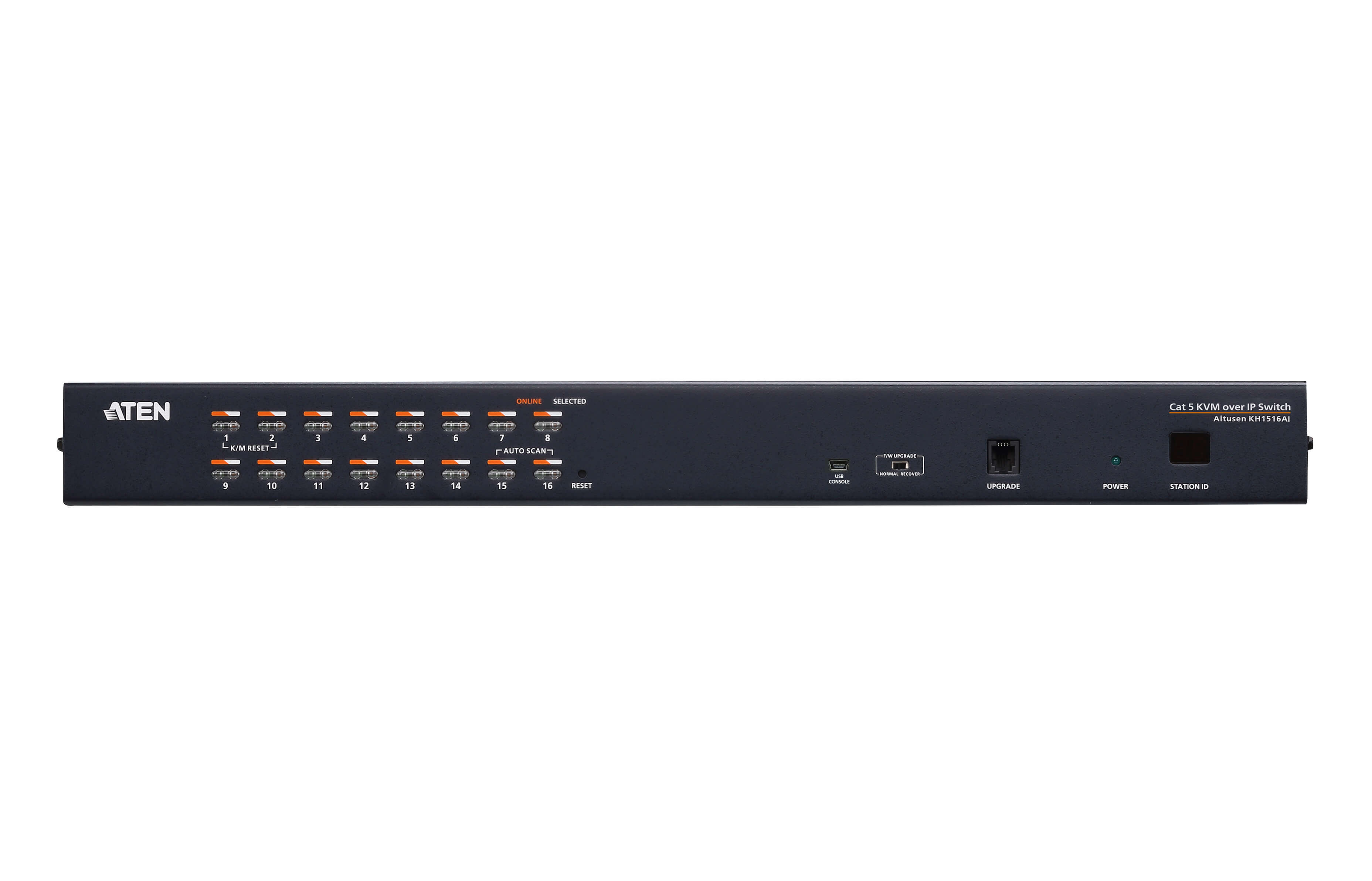 KVM Switches/Aten: Aten, 16-Port, Cat, 5, KVM, over, IP, Switch, with, Daisy-Chain, Port, 