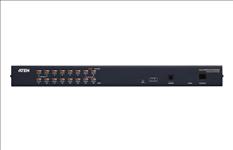 Aten, 16-Port, Cat, 5, KVM, over, IP, Switch, with, Daisy-Chain, Port, 
