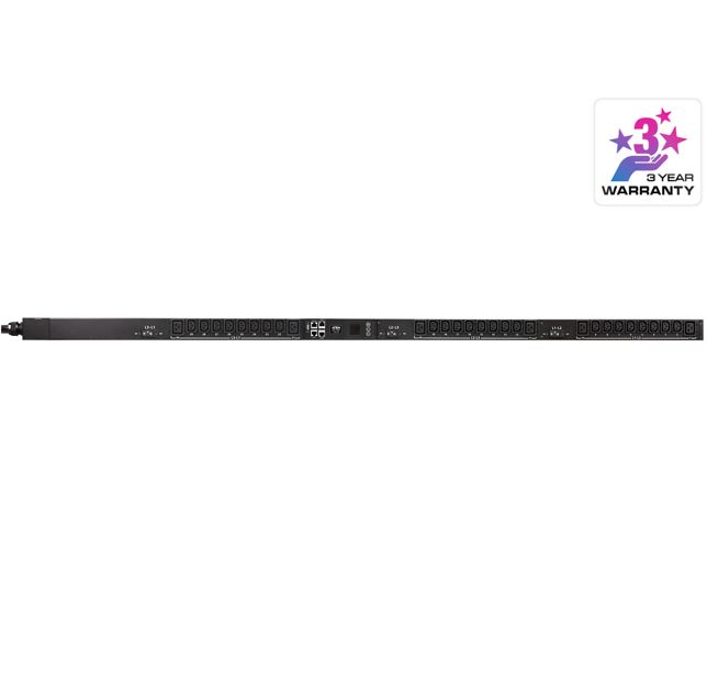 Aten, 32A, 30-Outlet, 3-Phase, Metered, eco, PDU, with, Dual, Ethernet, port, supporting, 1Gbps, 
