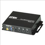 Aten, Professional, Converter, VGA, &, 3.5mm, Audio, to, HDMI, Converter, with, Scaler, 