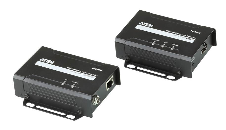 Aten, HDMI, HDBaseT-Lite, Extender, supports, 1080p, @, 70m, and, 4096, x, 2160, @, 30, HZ, (4:4:4), @, 40m, over, Cat, 6A, 