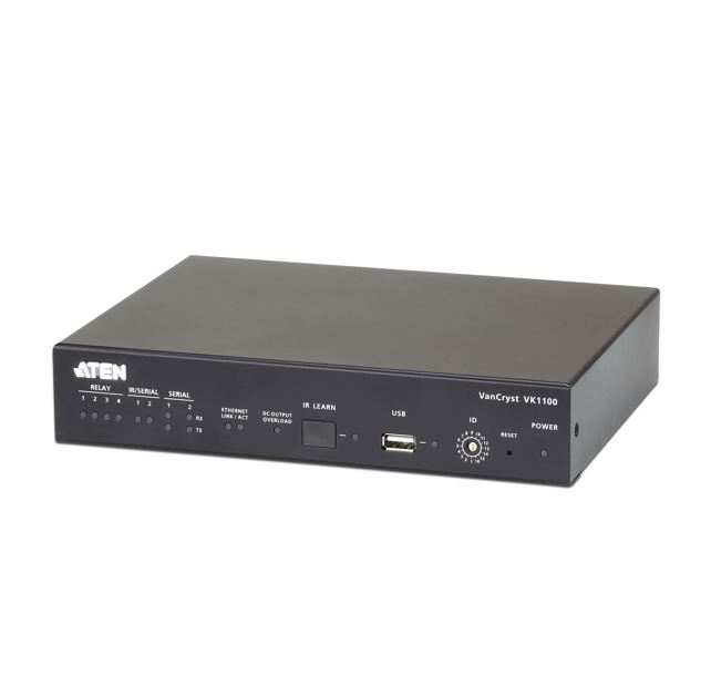 Aten, Compact, Control, Box, Gen., 2, with, 2, License, Keys, controls, hardware, through, 4xRelay, 2x, Serial/IR, and, 2x, Serial, ports, 