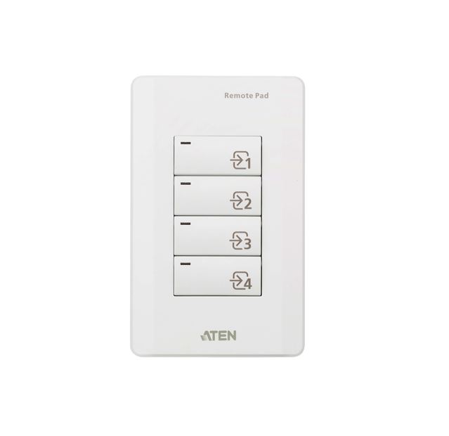 Aten, VPK104, 4-Key, Contact, Closure, Remote, Pad, for, VP1420/VP1421, Presentation, Matrix, Switches., Led, lights, Engraved, button, 