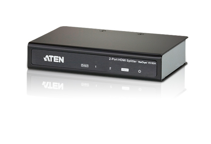KVM Switches/Aten: Aten, Video, Splitter, 2, Port, HDMI, 4K, Splitter, 340MHz, Ultra, HD, 4kx2k, &, 1080p, Full, HD, Supports, Dolby, True, HD, 