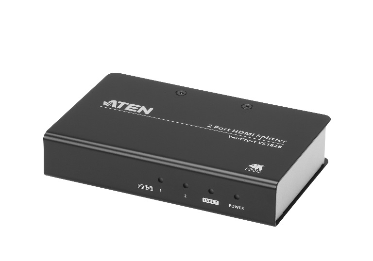 KVM Switches/Aten: Aten, Video, Splitter, 2, Port, HDMI, True, 4K, Splitter, HDCP, 2.2., Support, HDR., Up, to, 4096, x, 2160, /, 3840, x, 2160, @, 60Hz, (4:4:4), 