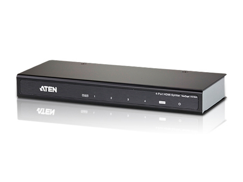 KVM Switches/Aten: Aten, Video, Splitter, 4, Port, HDMI, 4K, Splitter, HDCP, 1.4., Up, to, 4096, x, 2160, /, 3840, x, 2160, @, 60Hz, (4:4:4), 