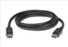 Aten, 3m, DisplayPort, Cable, supports, up, to, 8K, (7680, x, 4320, @, 60Hz), DP, 1.4, High, Bit, Rate, 3, (HBR3), bandwidth, of, 32.4, Gbps, 