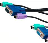 Cabac, 1.8m, KVM, Combo, 2X, PS2, HD15, Male, to, Female, Cable, LS, 