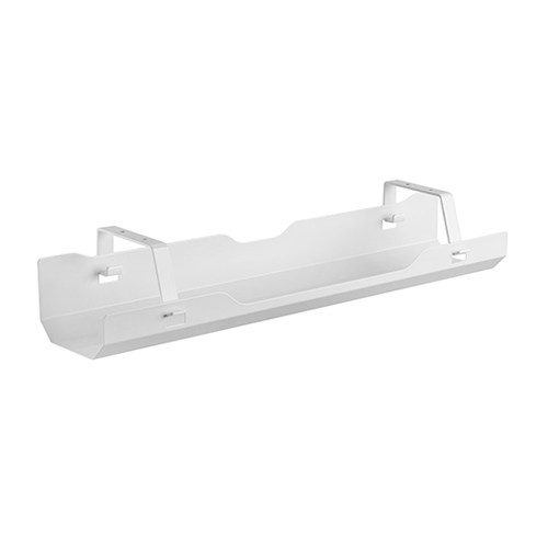 Brateck, Under-Desk, Cable, Management, Tray, -, White, Dimensions:600x135x108mm, 