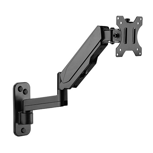 Mounts/Brateck: Brateck, Single, Screen, Wall, Mounted, Articulating, Gas, Spring, Monitor, Arm, 17, -32, Weight, Capacity, (per, screen), 8kg;, 