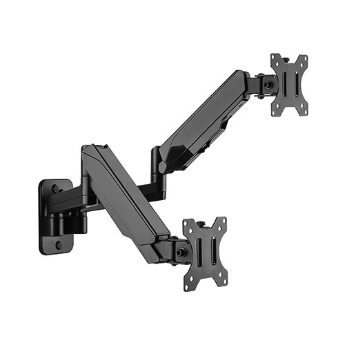Mounts/Brateck: Brateck, Dual, Monitor, Wall, Mounted, Gas, Spring, Monitor, Arm, 17, -32, Weight, Capacity, (per, screen)8kg, 