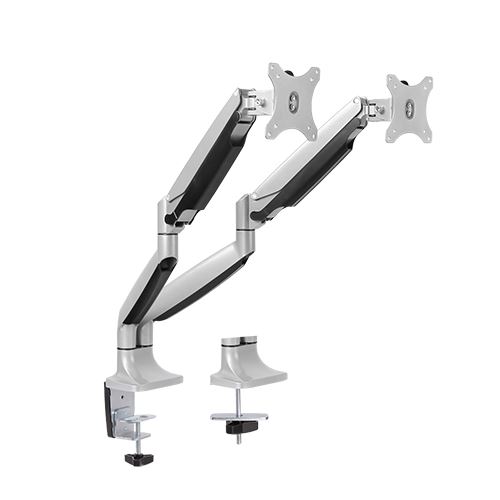 Mounts/Brateck: Brateck, Dual, Monitor, Aluminum, Interactive, Counterbalance, Monitor, Arm, Fit, Most, 13, -32, Monitors, Up, to, 9kg, per, screen, 
