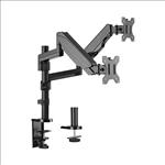 Brateck, Dual, Monitor, Full, Extension, Gas, Spring, Dual, Monitor, Arm, (independent, Arms), Fit, Most, 17, -32, Monitors, Up, to, 8kg, p, 