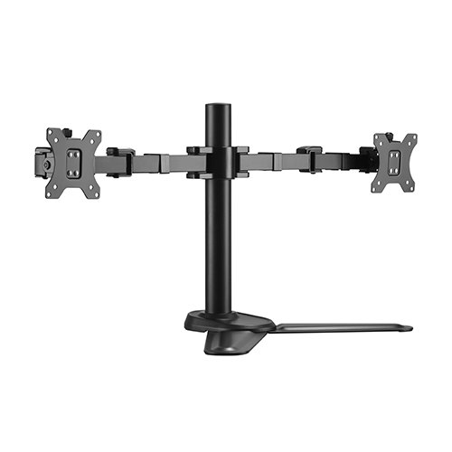 Brateck, Dual, Monitors, Affordable, Steel, Articulating, Monitor, Stand, Fit, Most, 17, -32, Monitors, Up, to, 9kg, per, screen, VESA, 75, 
