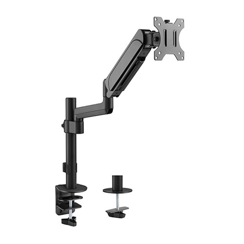 Brateck, Single, Monitor, Pole-Mounted, Gas, Spring, Monitor, Arm, Fit, Most, 17, -, 32, Montor, Up, to, 9Kg, Per, screen, VESA, 75x75/100, 