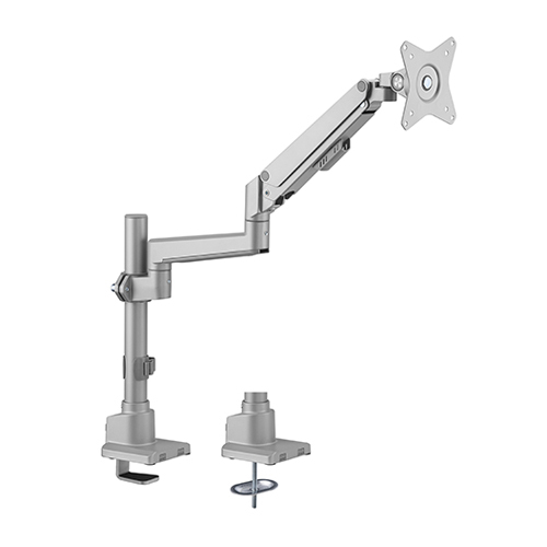 Brateck, Single, Monitor, Pole-Mounted, Thin, Gas, Spring, Monitor, Arm, Fit, Most, 17, -32, Monitors, Up, to, 9kg, per, screen, VESA, 75x, 