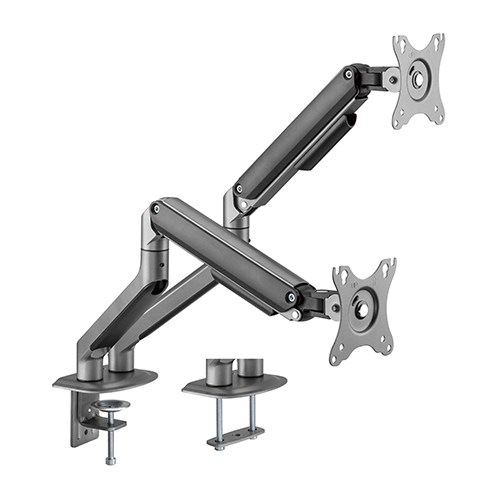 Mounts/Brateck: Brateck, Dual, Monitor, Economical, Spring-Assisted, Monitor, Arm, Fit, Most, 17, -32, Monitors, Up, to, 9kg, per, screen, VESA, 75x75/1, 