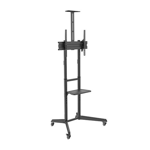 Brateck, Versatile, &, Compact, Steel, TV, Cart, with, top, and, center, shelf, for, 37, -70, TVs, Up, to, 50kg, 