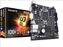 Gigabyte, GA-H310M, S2V, V2.0, LGA1151, 9Gen, mATX, MB, 2xDDR4, 2xPCIe, 1xD-Sub, 1xDVI-D, 4xSATA, GbE, LAN, 4xUSB3.1, 6xUSB2.0, 