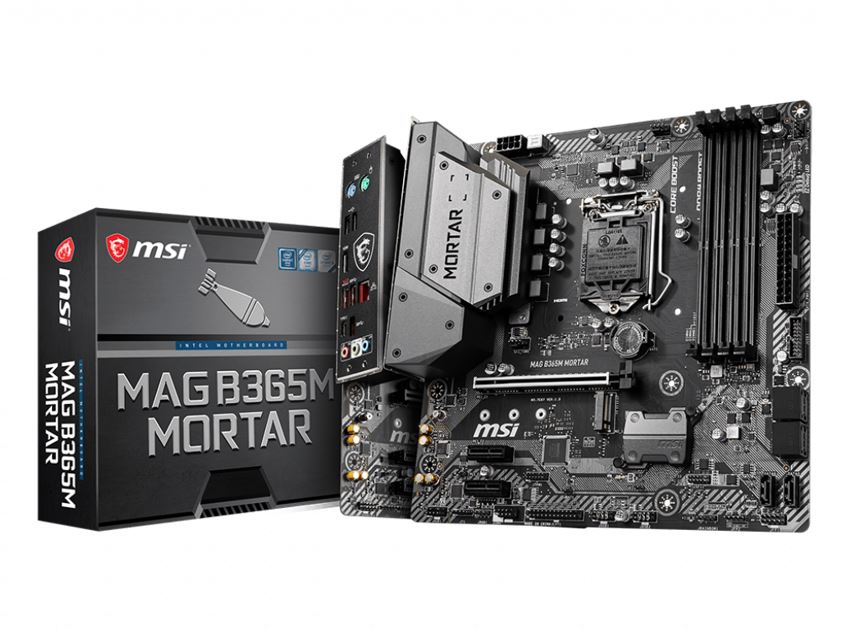 MSI, B365M, MORTAR, mATX, Motherboard, LGA1151, 9Gen, 4xDDR4, 3xPCI-E, 1xTurbo, M.2, 6xUSB3.1, 6xUSB2.0, 1xHDMI, ~B360M, MORTAR, 
